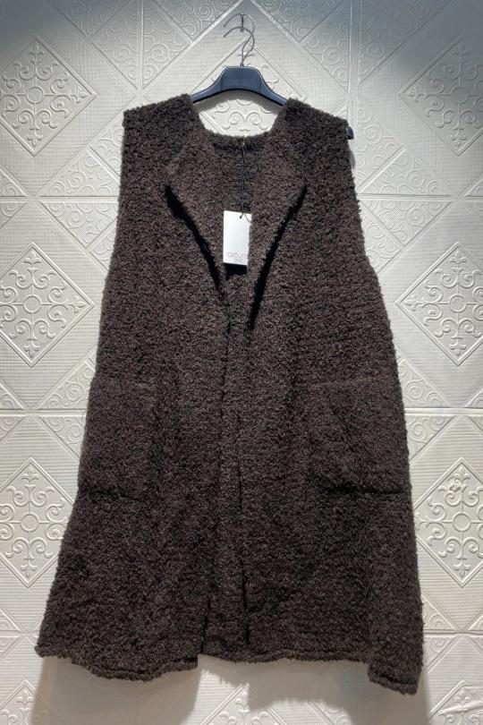 Cárdigans Mujer Dark choco Genese 23487 Efashion Paris