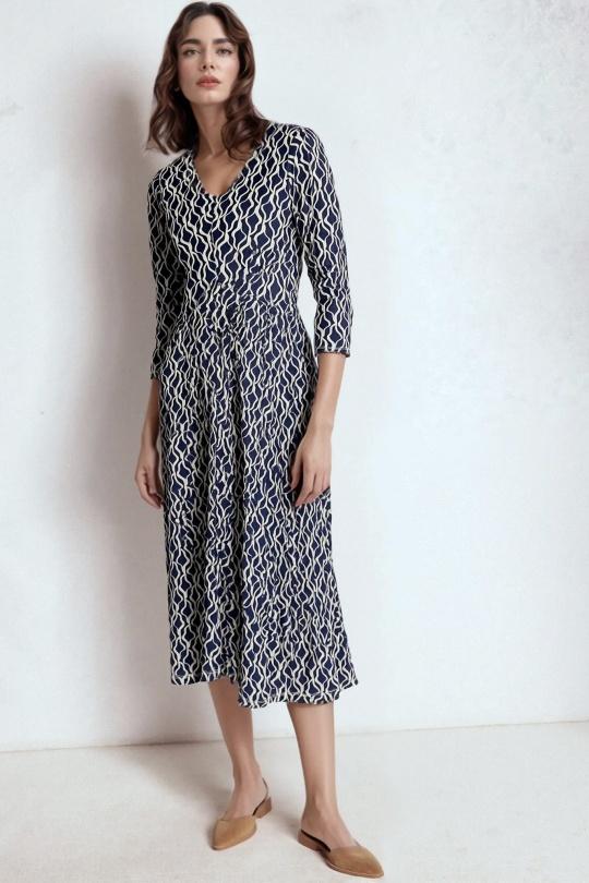 Robes mi-longues Femme Marine Joy's 1673LML-97 Efashion Paris