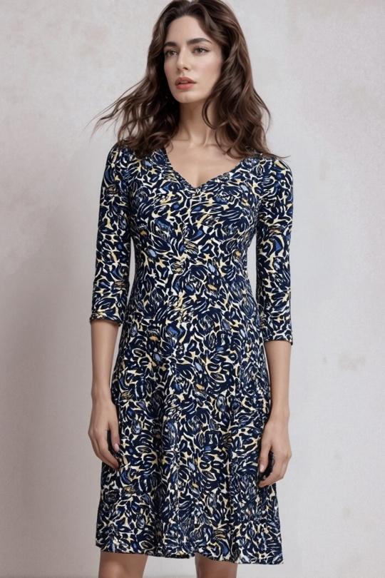 Short dresses Women Navy blue Genese 1851KM-63 Efashion Paris
