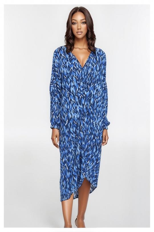 Robes mi-longues Femme Bleu royal Joy's 1892 Efashion Paris