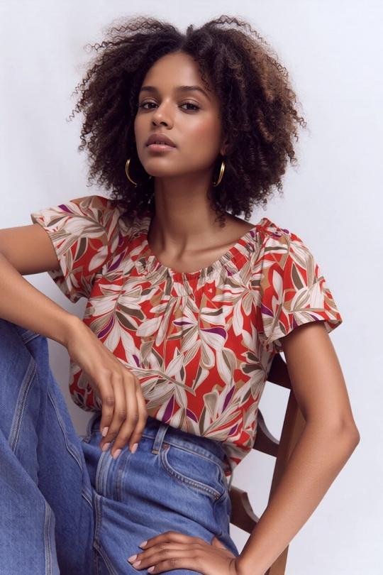 Top Donna Red Joy's 1146-5 Efashion Paris