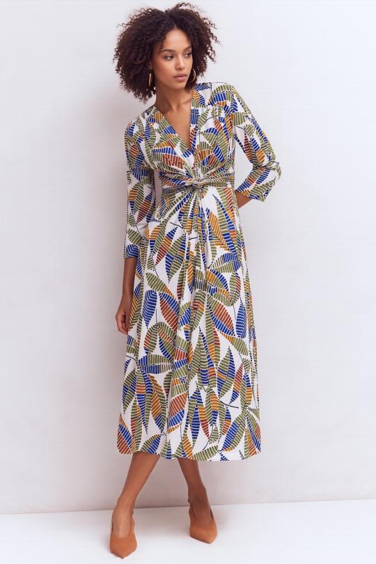 Robes longues Femme Ecru Joy's 1636LML-36 Efashion Paris