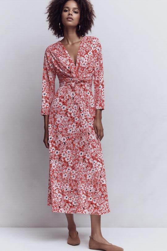 Robes longues Femme Rouge Joy's 1636LML-37 Efashion Paris