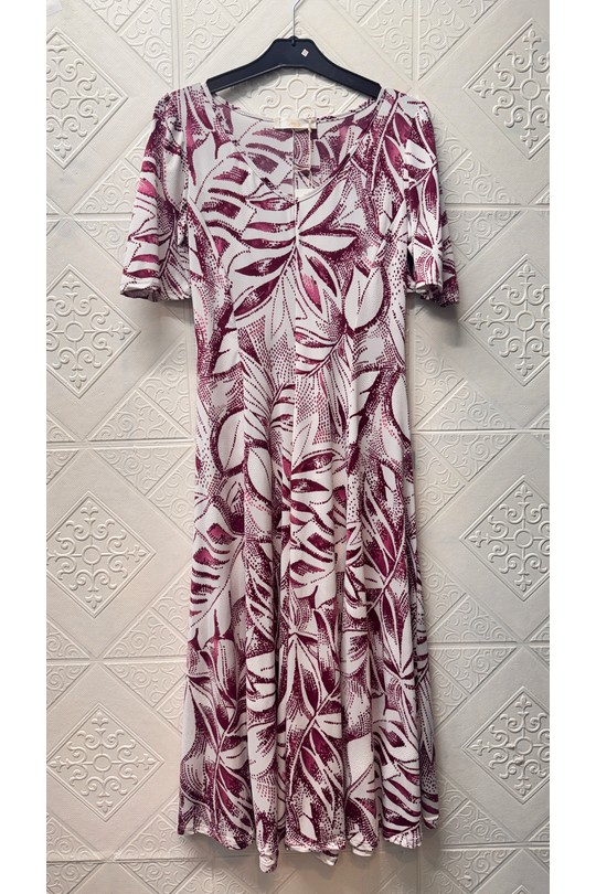 Robes mi-longues Femme Fuschia Joy's 1670MC-137 Efashion Paris