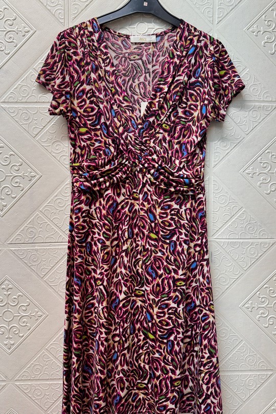 Robes courtes Femme Fuchsia Joy's 1639MC-22 Efashion Paris