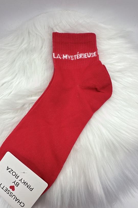 Medias & Calcetines Mujer Red PINKY ROZA KK10 Efashion Paris