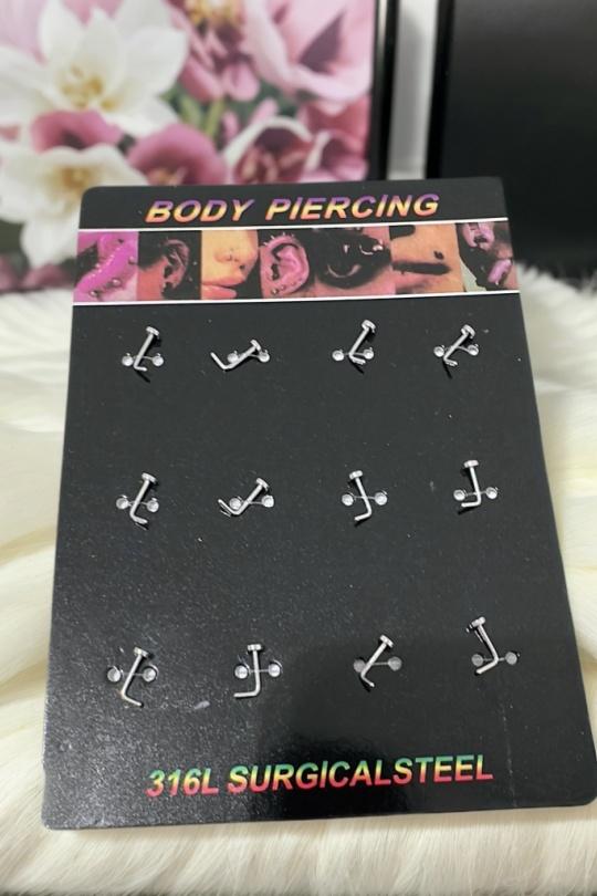 Piercings Accessoires Argent PINKY ROZA WX17 Efashion Paris