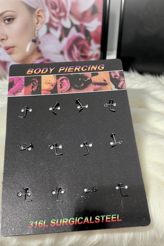 Piercings Accessoires Argent PINKY ROZA WX17 Efashion Paris