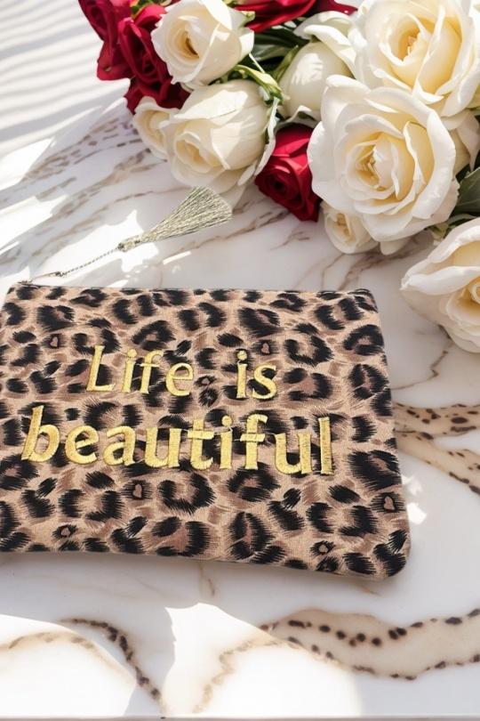 Pochettes Maroquinerie Leopard PINKY ROZA CY17 Efashion Paris