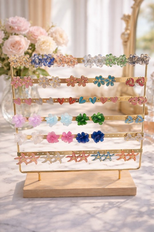 Earings Accessories Multicolor PINKY ROZA PR113 Efashion Paris