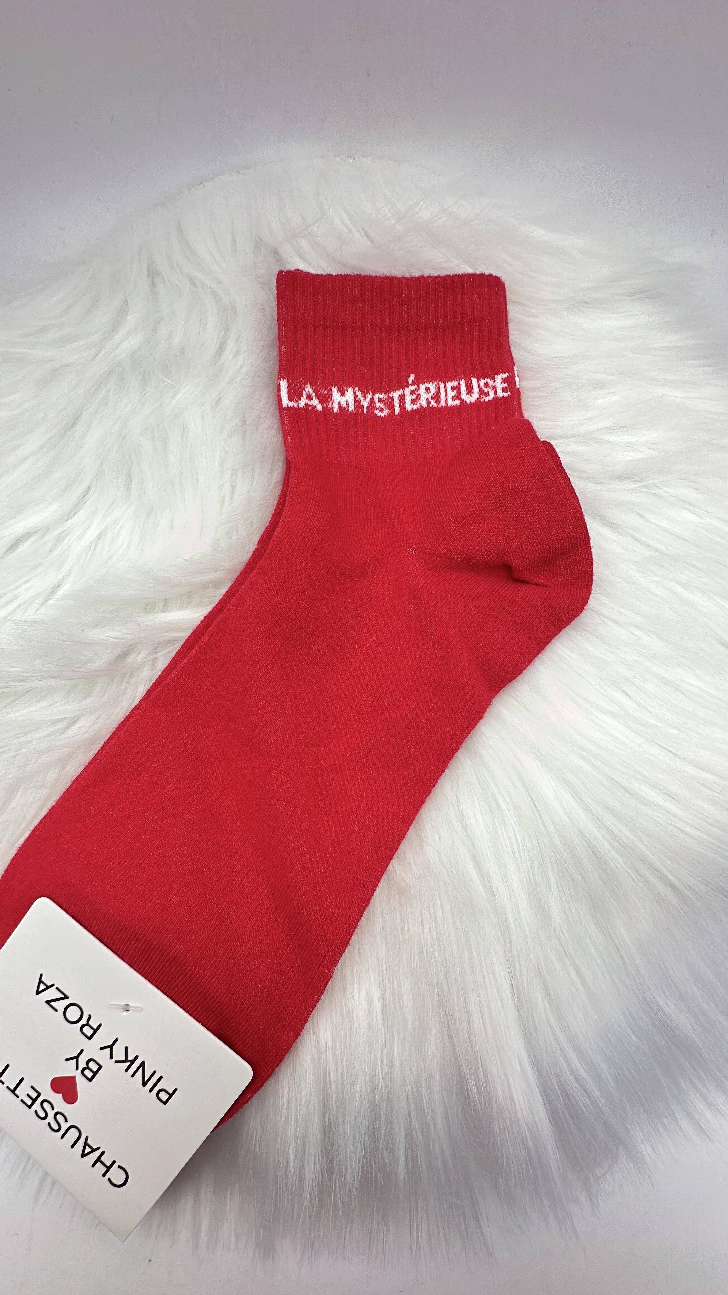 Medias & Calcetines Mujer Red PINKY ROZA KK10 #c Efashion Paris