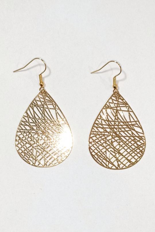 Pendientes Complementos Gold DIAMOND BO GOUTTE FIL Efashion Paris