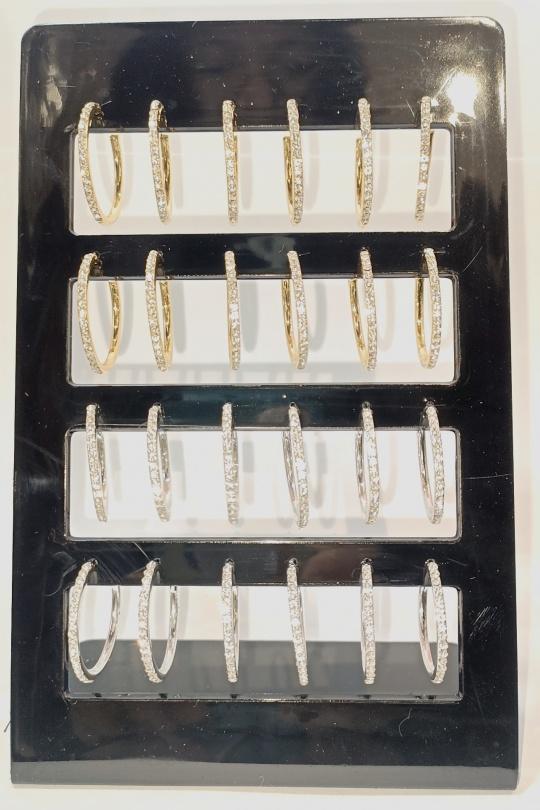 Boucles d'oreilles Accessoires Multicouleur DIAMOND BO PAQUET ANNEAU C SIMPLE Efashion Paris