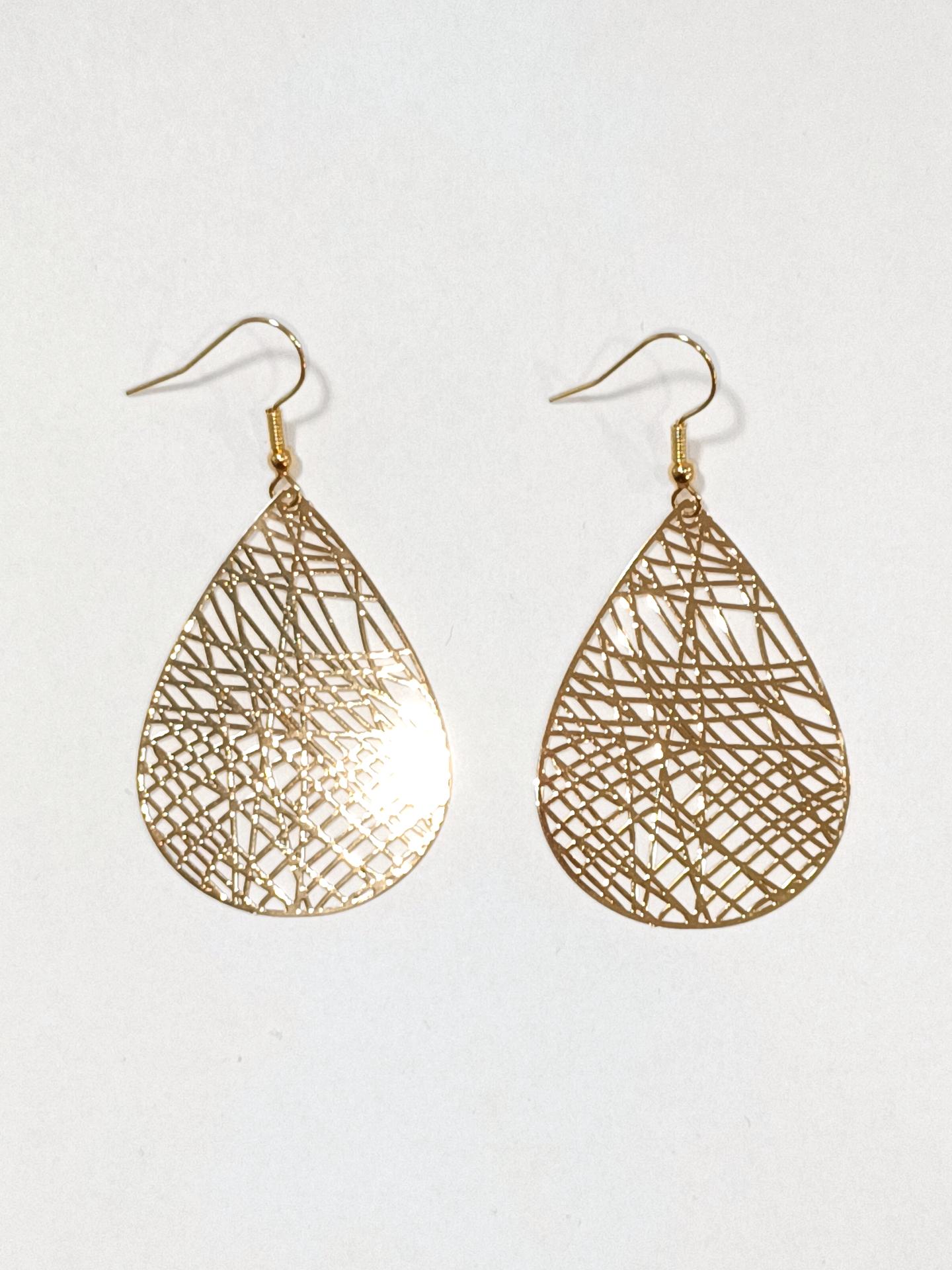 Pendientes Complementos Gold DIAMOND BO GOUTTE FIL #c Efashion Paris