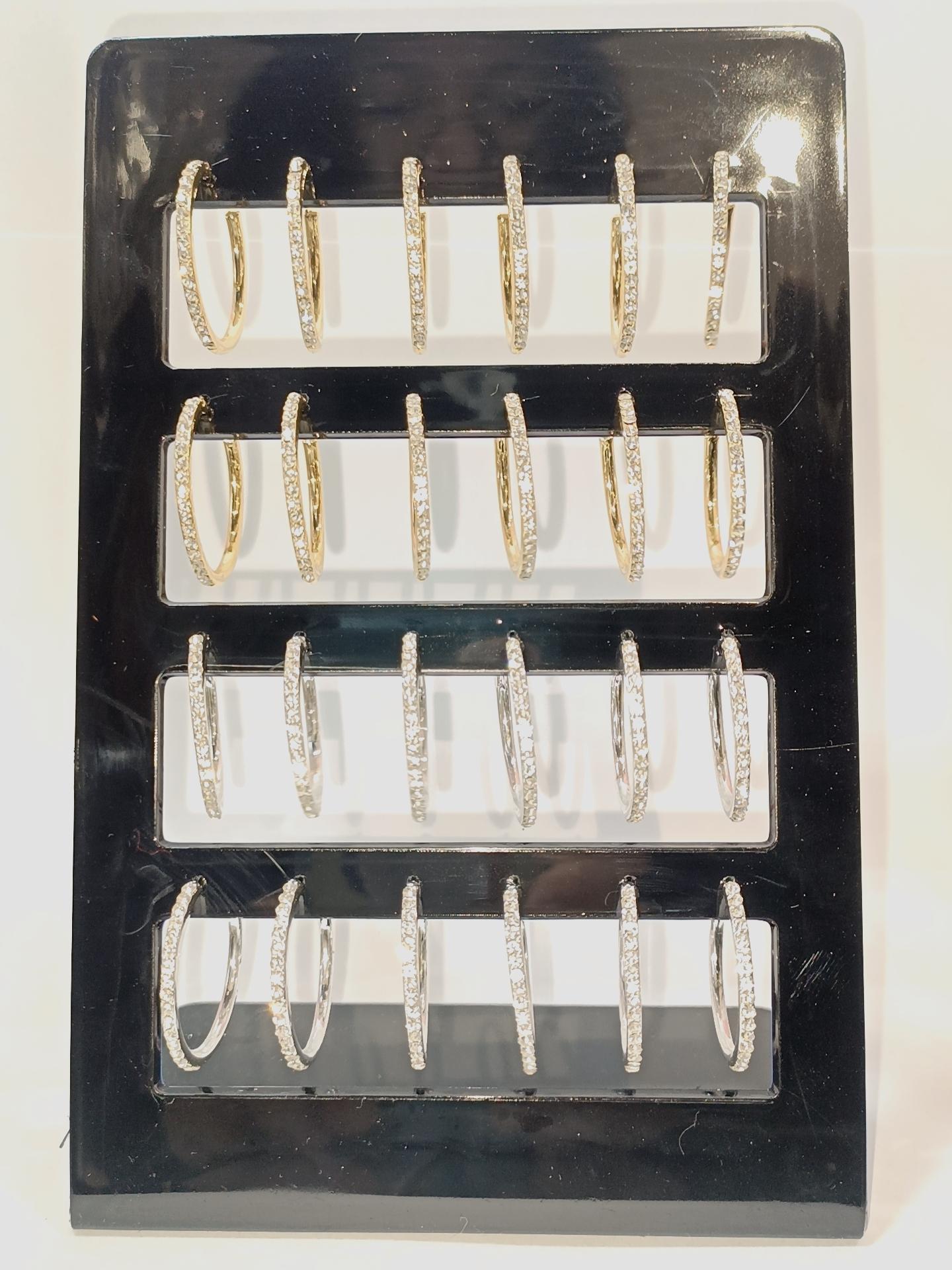 Boucles d'oreilles Accessoires Multicouleur DIAMOND BO PAQUET ANNEAU C SIMPLE #c Efashion Paris