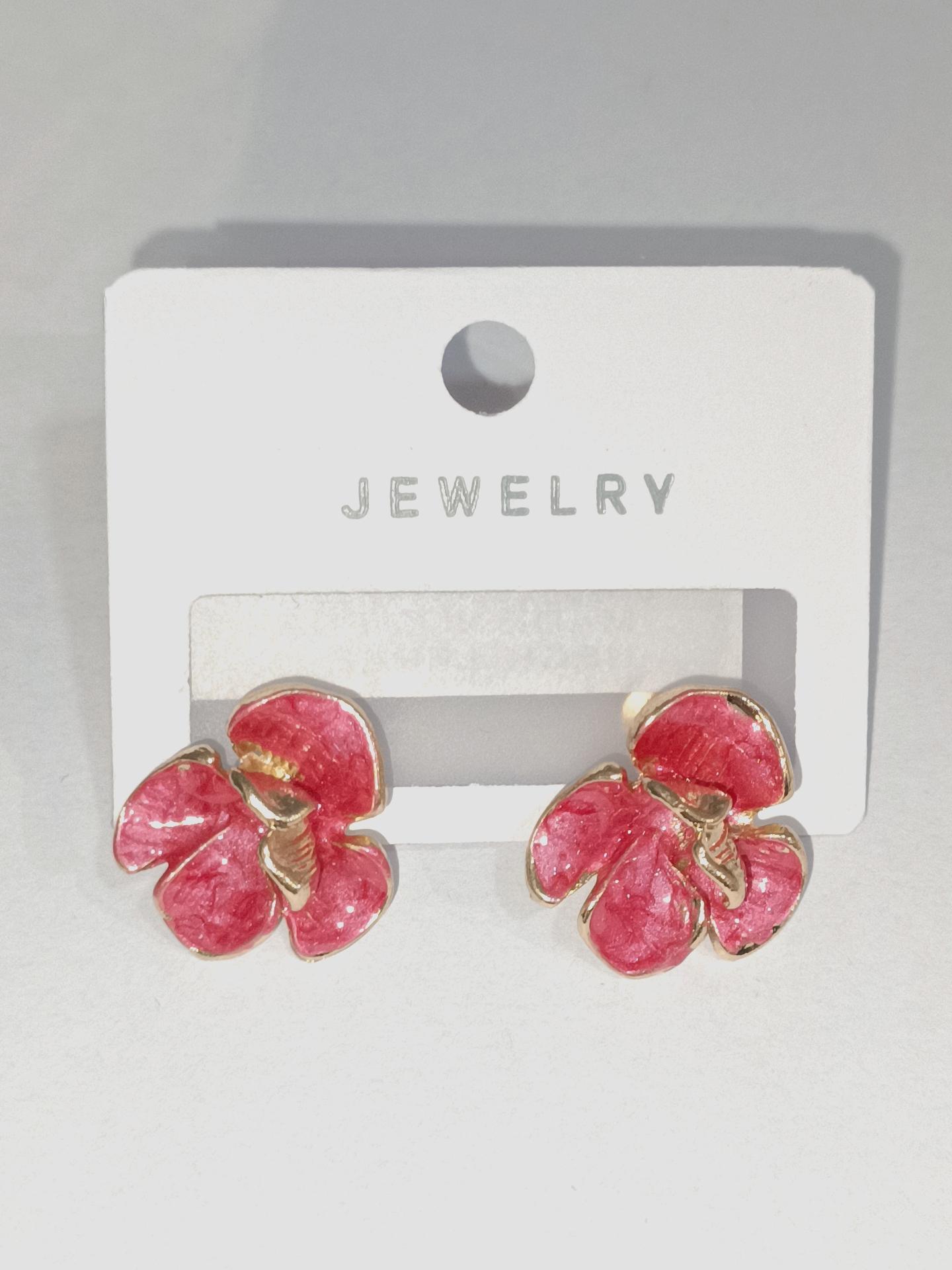 Pendientes Complementos Red DIAMOND BO MINI FLEUR #c Efashion Paris