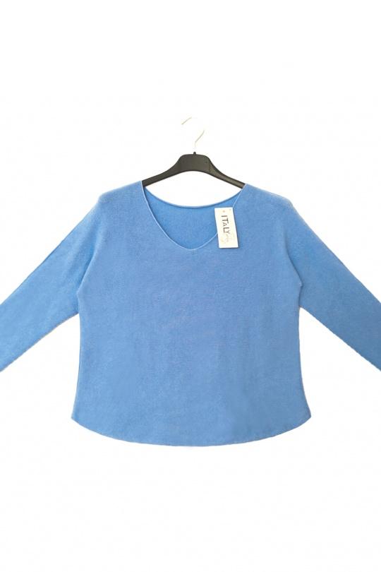 Pulls Femme Bleu ciel JIMIFEI 2219-001 Efashion Paris