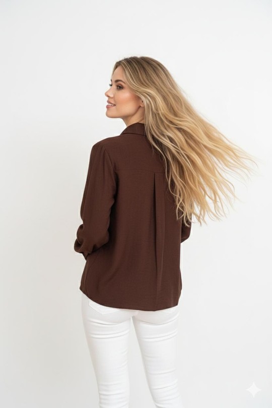 Chemises Femme Bleu SOKY & SOKA 7012 Efashion Paris