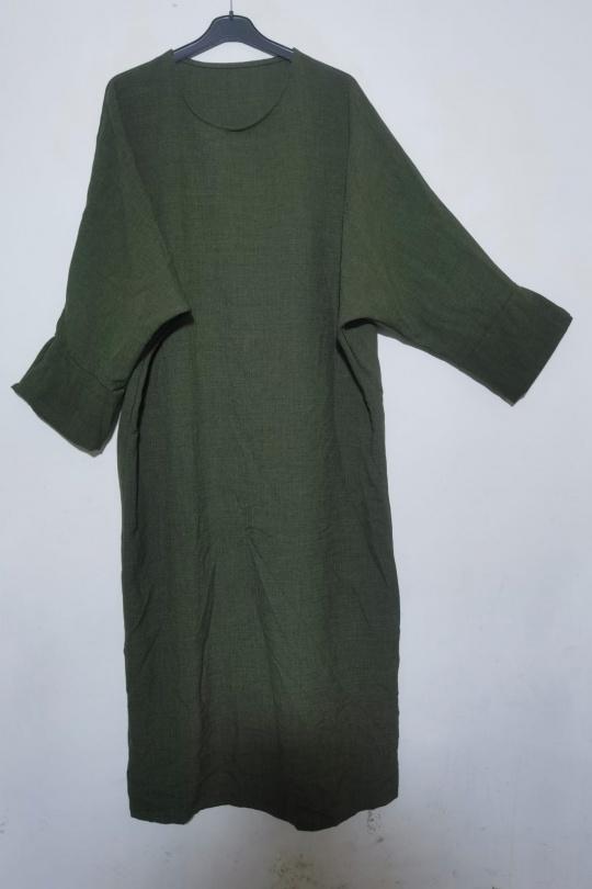 Abaya Femme Kaki ZC MODE ROBE-2480 Efashion Paris
