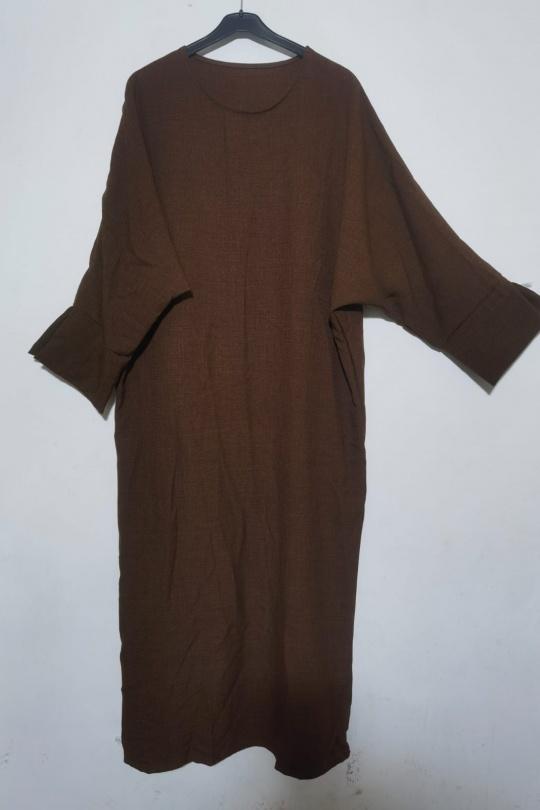 Abaya Femme Kaki ZC MODE ROBE-2480 Efashion Paris