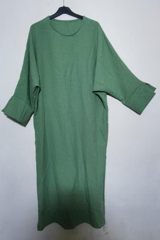 Abaya Femme Kaki ZC MODE ROBE-2480 Efashion Paris