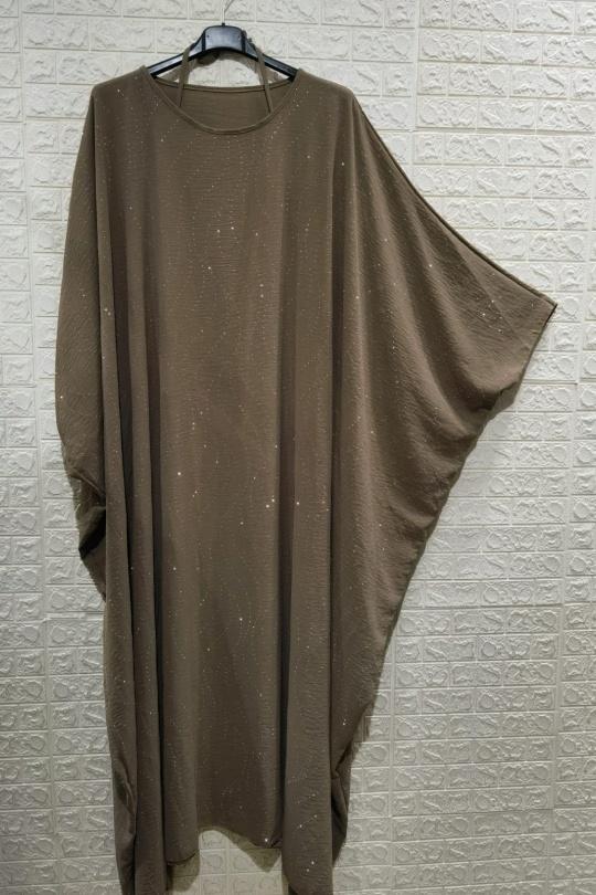 Abaya Femme Marron ZC MODE ABAYA-ZC2601 Efashion Paris