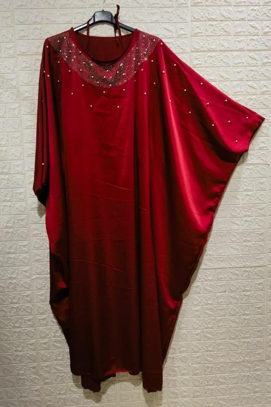 Abaya Femme Bordeaux ZC MODE ABAYA-ZC2602 Efashion Paris