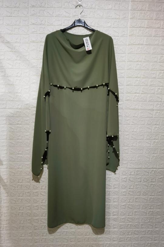 Abaya Femme Taupe ZC MODE ABAYA-ZC2603 Efashion Paris