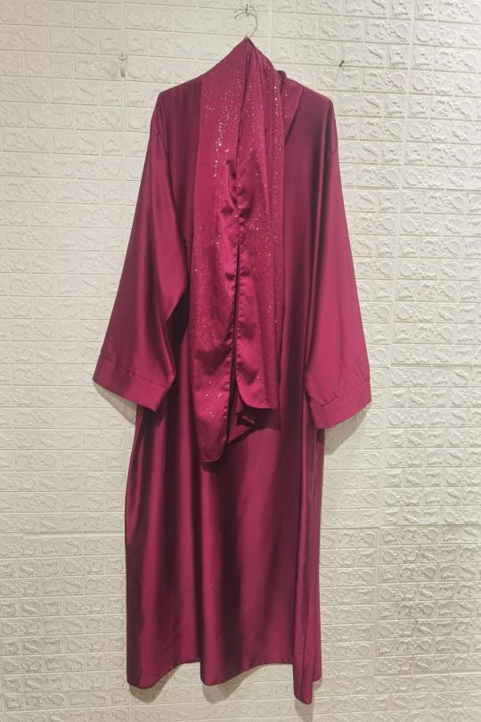 Abaya Femme Taupe ZC MODE ABAYA-2612 Efashion Paris