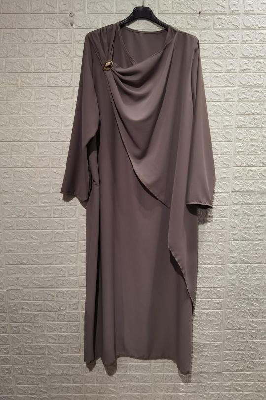 Abaya Femme Bordeaux ZC MODE ZCA03 Efashion Paris