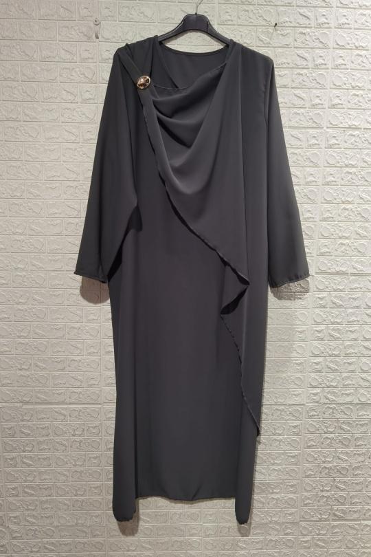 Abaya Femme Bordeaux ZC MODE ZCA03 Efashion Paris