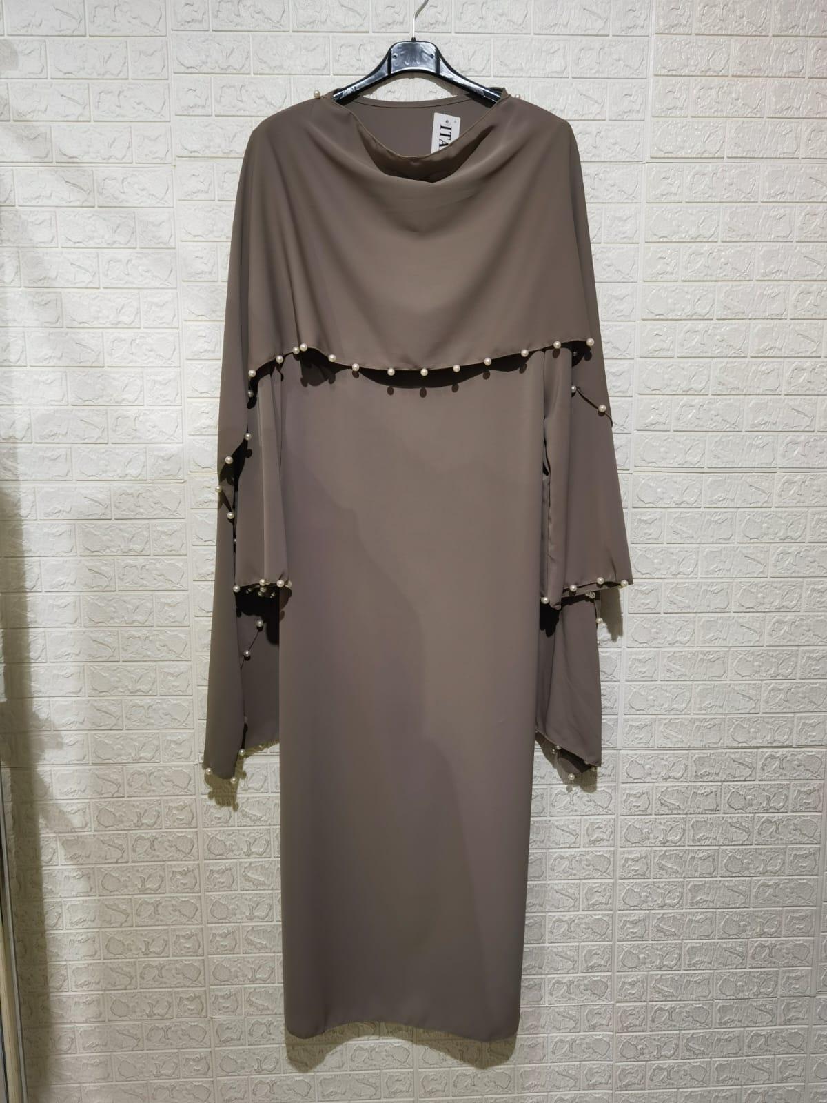 Abaya Femme Taupe ZC MODE ABAYA-ZC2603 #c Efashion Paris