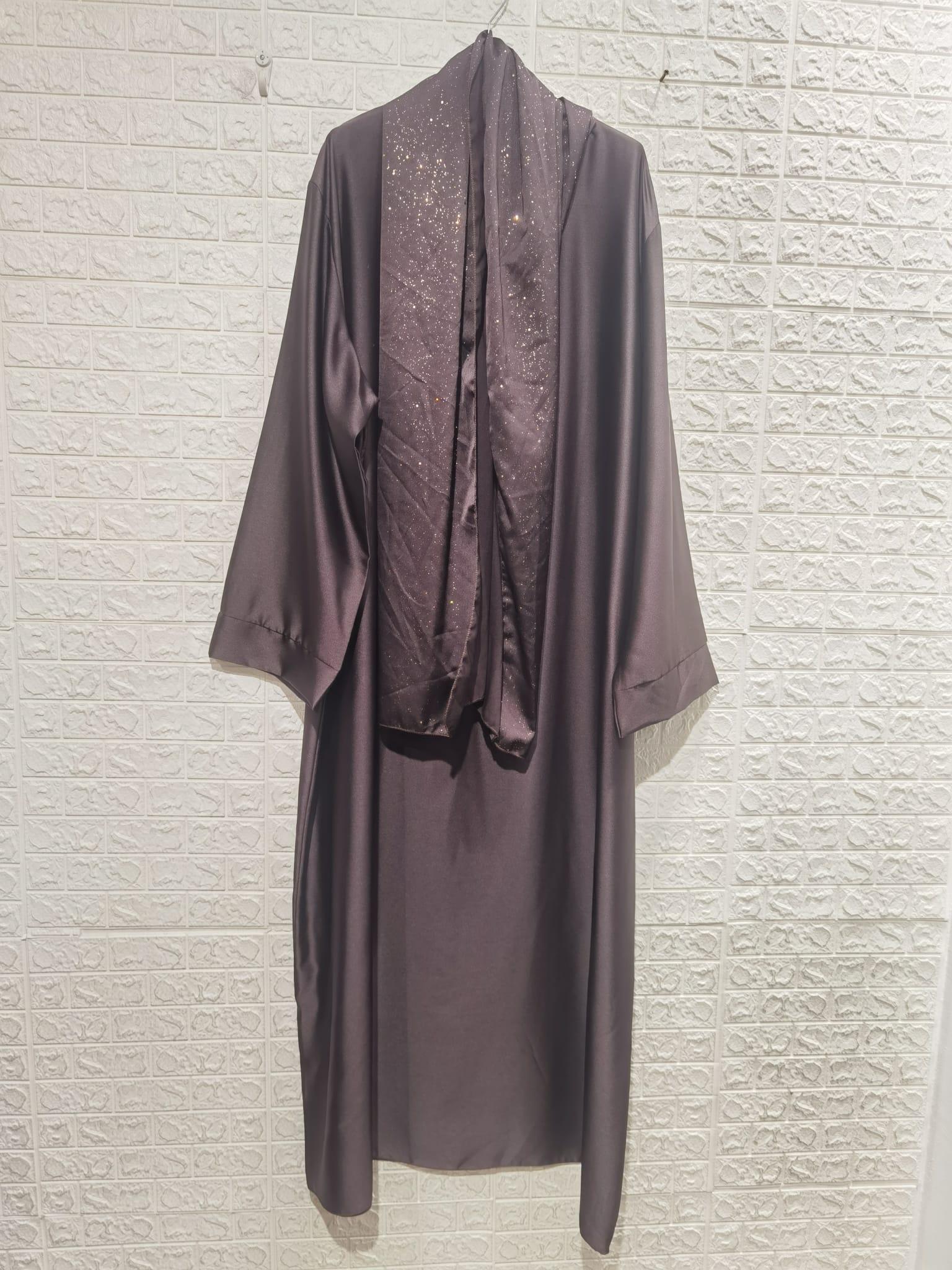 Abaya Femme Taupe ZC MODE ABAYA-2612 #c Efashion Paris