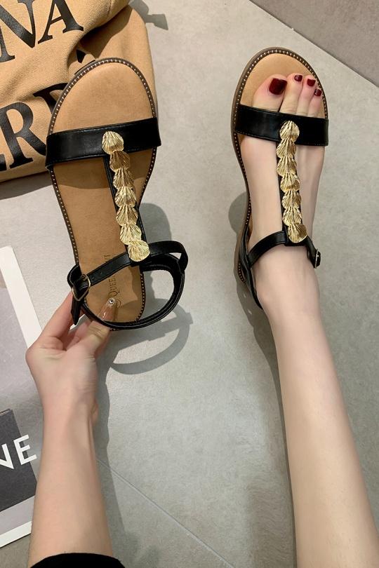 Sandalias Zapatos Black VIVI RICH 98-122 Efashion Paris