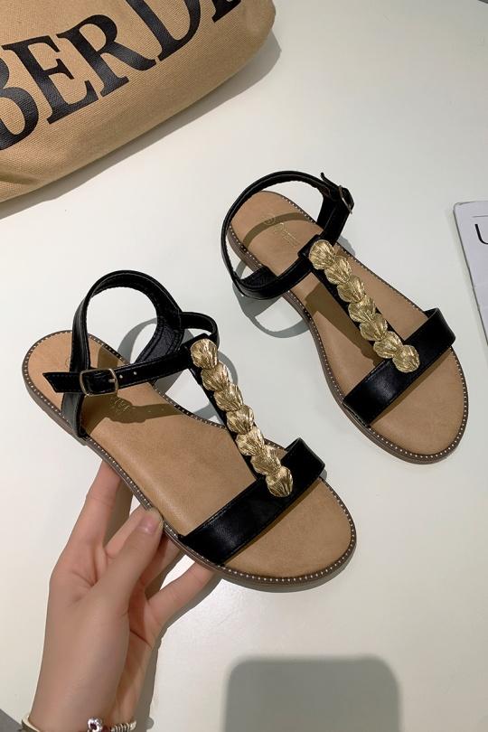 Sandals Shoes Black VIVI RICH 98-122 Efashion Paris