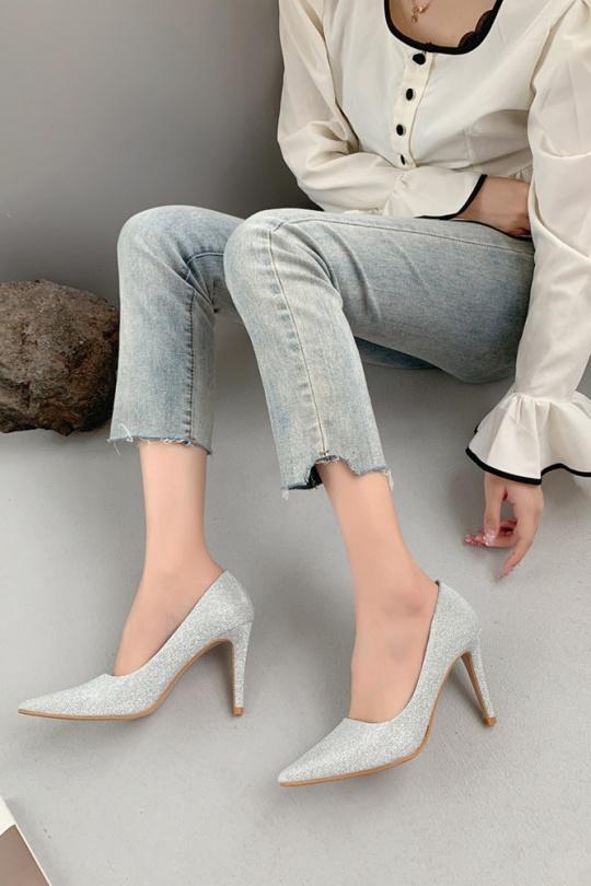 Escarpins Chaussures Argent VIVI RICH 66-1 Efashion Paris