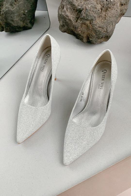 Escarpins Chaussures Argent VIVI RICH 66-1 Efashion Paris