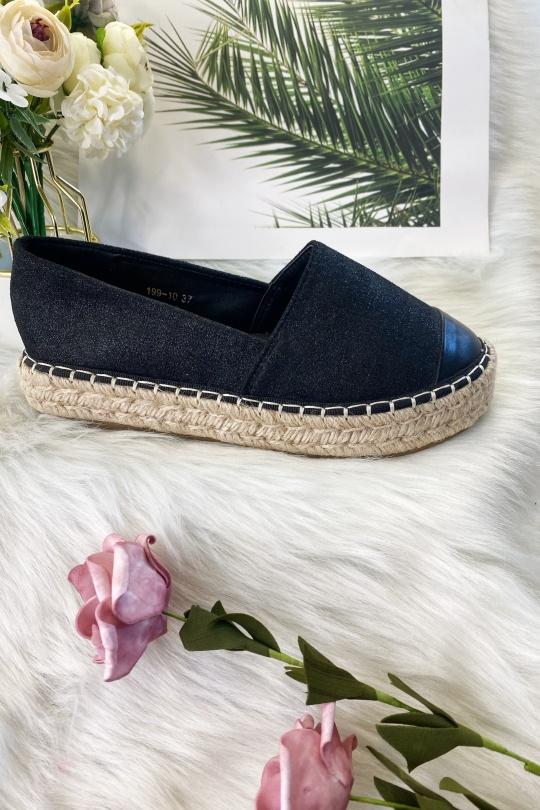Espadrilles Chaussures Noir VIVI RICH 199-10 Efashion Paris