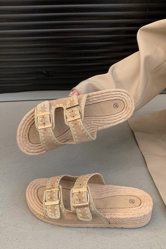 Sandals Shoes Khaki VIVI RICH 98-269 Efashion Paris