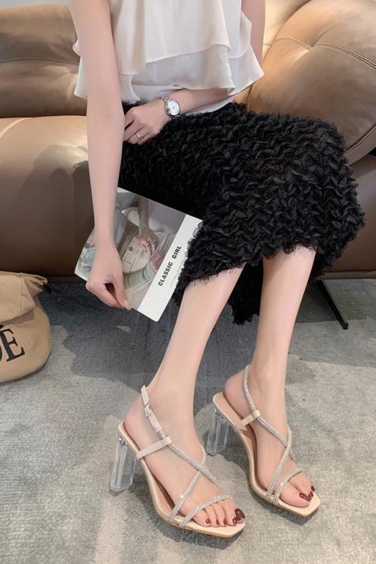 Sandalias Zapatos Beige VIVI RICH V7-110 Efashion Paris