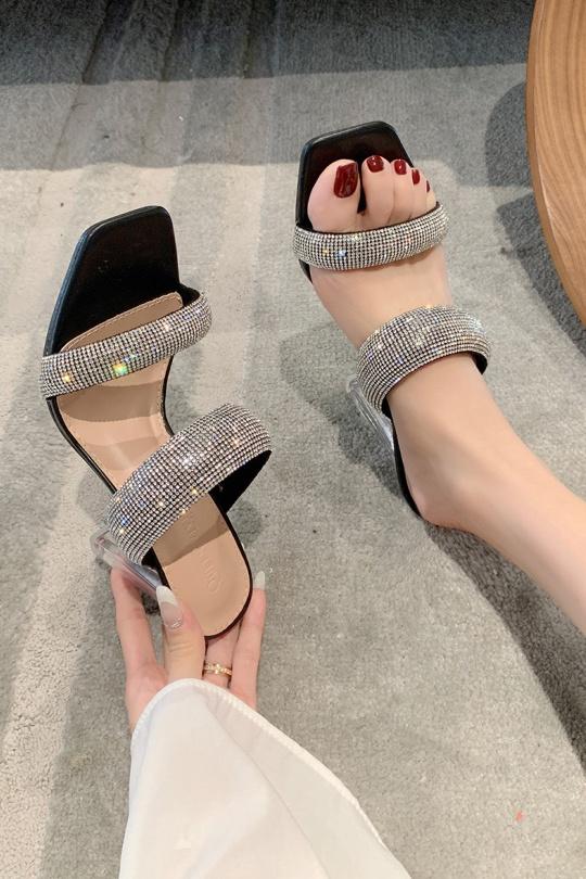 Sandalias Zapatos Black VIVI RICH V7-105 Efashion Paris
