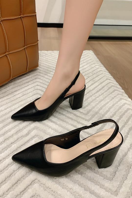 Tacones Zapatos Black VIVI RICH 707 Efashion Paris
