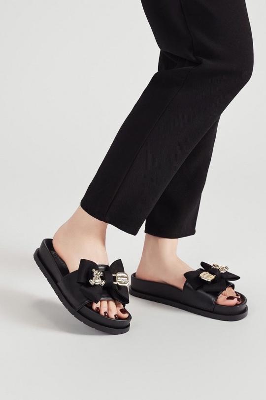 Sandals Shoes Black VIVI RICH 218-619 Efashion Paris