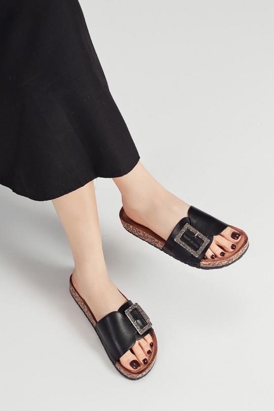 Sandales Chaussures Noir VIVI RICH 218-629 Efashion Paris
