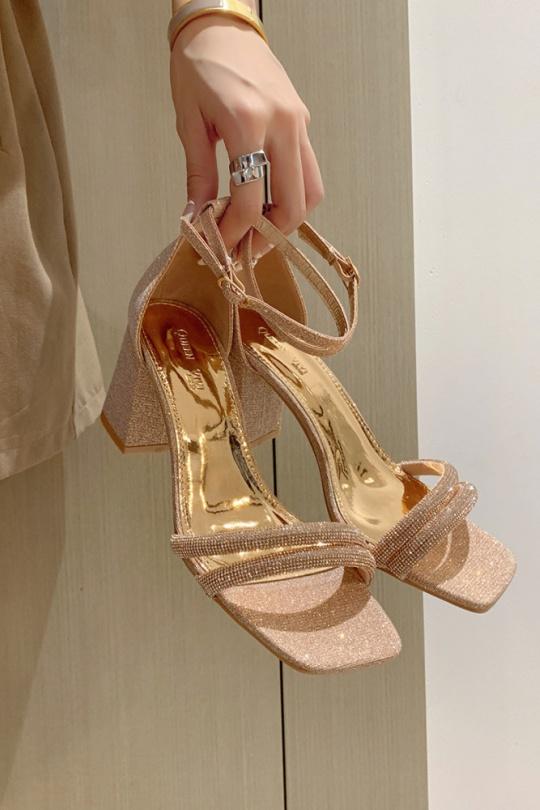 Sandales Chaussures Champagne VIVI RICH 1-211 Efashion Paris