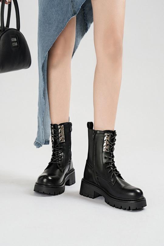 Bottines Chaussures Noir VIVI RICH 588-16 Efashion Paris