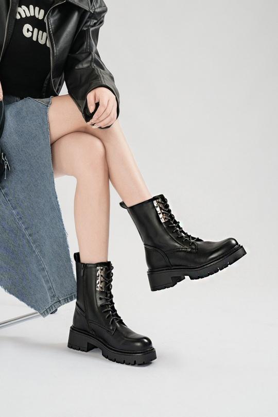 Bottines Chaussures Noir VIVI RICH 588-16 Efashion Paris