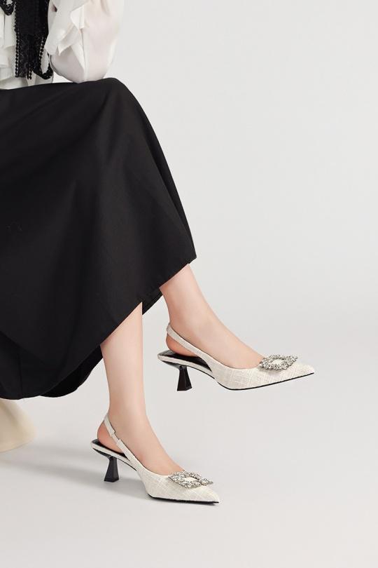 Tacco Scarpe Beige VIVI RICH 308-1 Efashion Paris