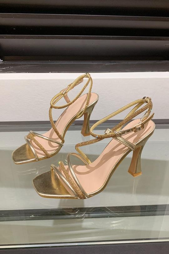 Sandali Scarpe Gold VIVI RICH V7-113 Efashion Paris