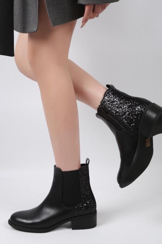 Ankle boots Shoes Black VIVI RICH FC1-2 Efashion Paris